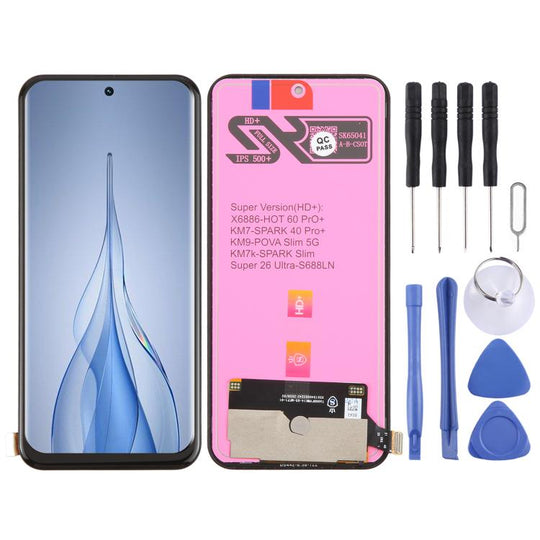 For Tecno Spark Slim KM7k TFT LCD Screen with Digitizer Full Assembly