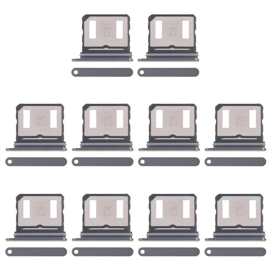 For Honor 500 Pro 10pcs Original SIM Card Tray + SIM Card Tray (Black)