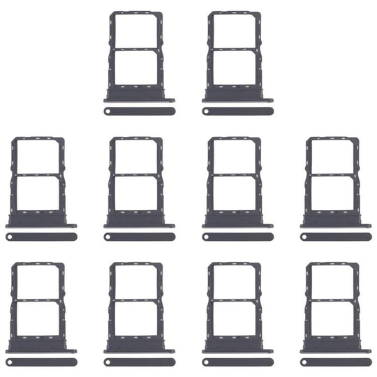 For Honor Play7T 10pcs Original SIM Card Tray + SIM Card Tray (Black)