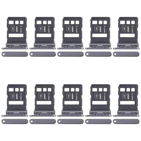 For Honor Magic6 Pro 10pcs Original SIM Card Tray + SIM Card Tray (Black)