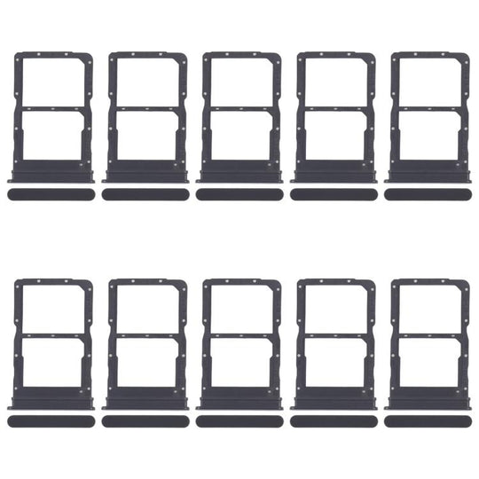 For Honor X40i 10pcs Original SIM Card Tray + SIM Card Tray (Black)
