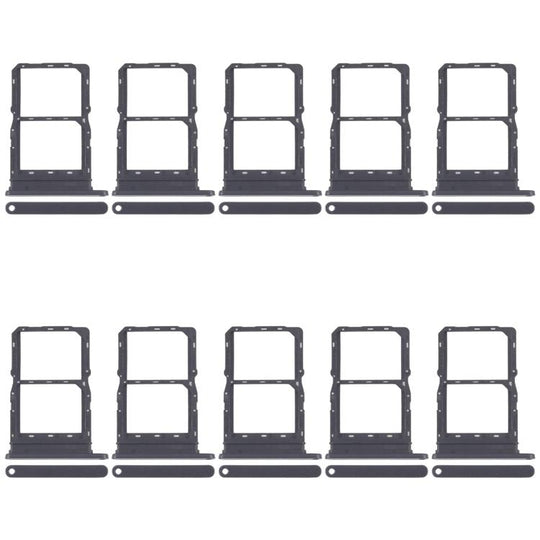 For Honor X6a 10pcs Original SIM Card Tray + SIM Card Tray (Black)
