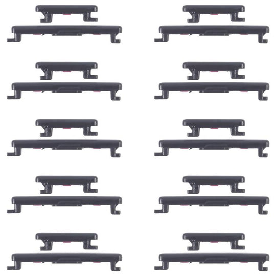 For Honor 100 Pro 10pairs Original Power Button and Volume Control Button (Black)