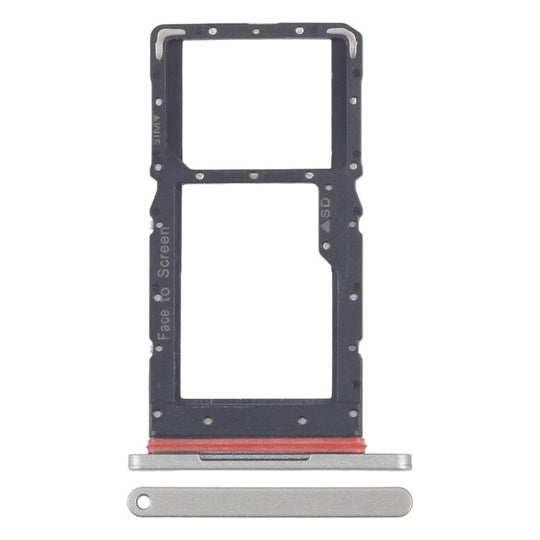 For Lenovo XiaoXin Pad 2024 / Tab M11 / K11 TB330 TB330FU TB330XU 4G Version SIM Card Tray + Micro SD Card Tray (Silver)