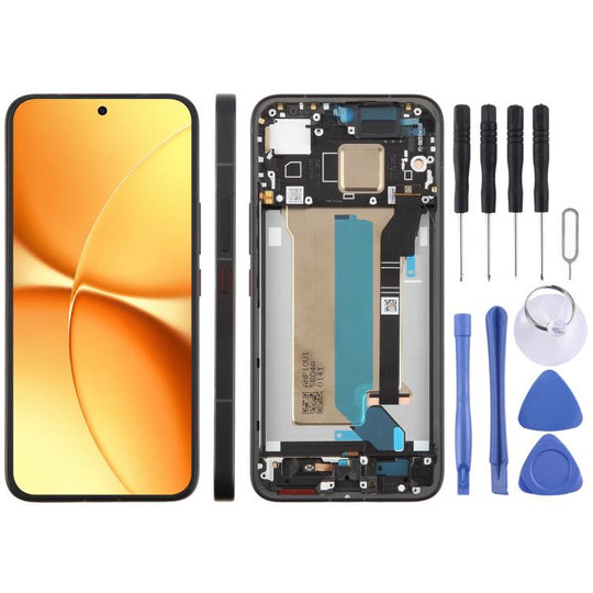 For Redmi Turbo 5 Max Original LCD Screen Digitizer Full Assembly with Frame (Black)