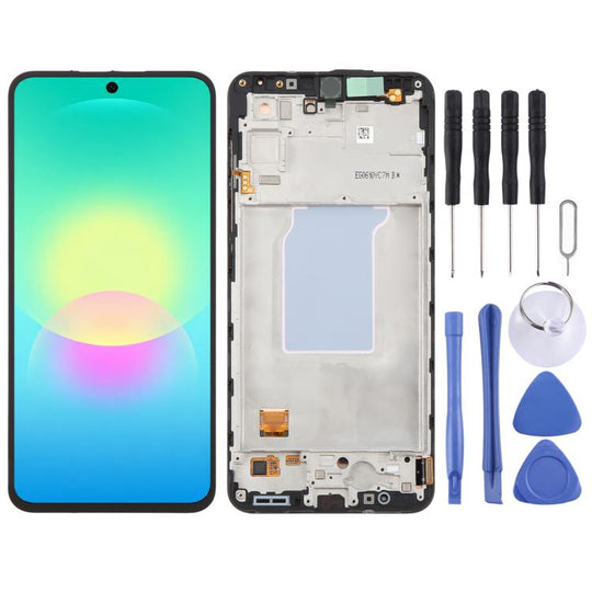 For Galaxy A27 5G SM-A276 Original LCD Screen Digitizer Full Assembly with Frame