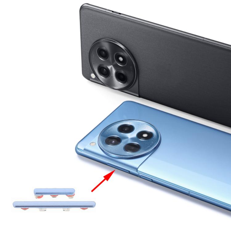 For OnePlus 12R Power Button and Volume Control Button (Blue) - Home key & Side Key by buy2fix | Online Shopping UK | buy2fix