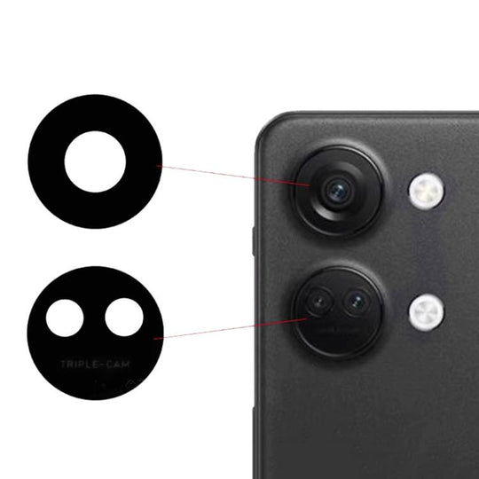 For OnePlus Ace 2V PHK110 Back Camera Lens Set (Black)