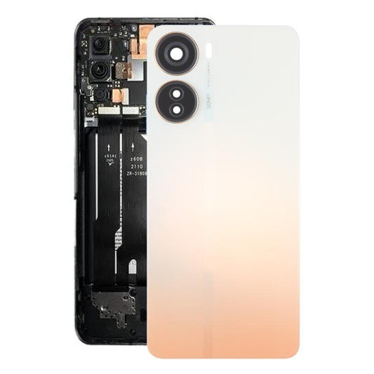 For ZTE Axon 40 Lite Plastic Battery Back Cover with Camera Lens Cover(Orange) - For ZTE by buy2fix | Online Shopping UK | buy2fix