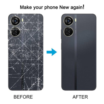 For ZTE Axon 40 Lite Plastic Battery Back Cover with Camera Lens Cover(Orange) - For ZTE by buy2fix | Online Shopping UK | buy2fix