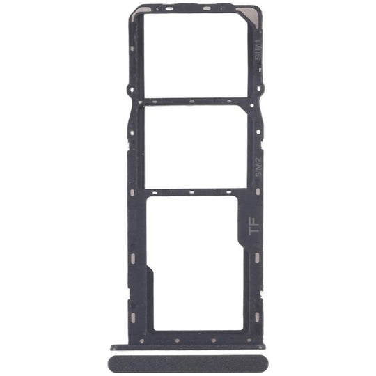 For ZTE Blade A35 Z2453 SIM Card Tray + SIM Card Tray + Micro SD Card Tray (Black)
