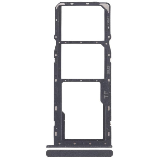 For ZTE Blade A55 Z2450 SIM Card Tray + SIM Card Tray + Micro SD Card Tray (Black)