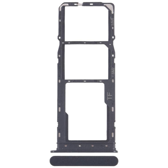 For ZTE Blade A56 Z2473 SIM Card Tray + SIM Card Tray + Micro SD Card Tray (Black)