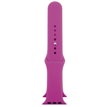 For Apple Watch Ultra 49mm & Watch Ultra 2 49mm / Series 9&8&7 45mm / SE 3&SE 2&6&SE&5&4 44mm / 3&2&1 42mm 3 in 1 Rubber Watch Band with Pin Buckle (Dragon Fruit) by buy2fix