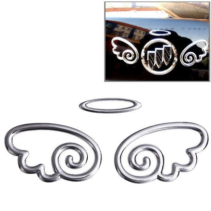 3D Wings Pattern Auto Emblem Logo Decoration Car Sticker, Size: 15.7cm x 5.5cm (approx.)(Silver) - Decorative Sticker by buy2fix | Online Shopping UK | buy2fix
