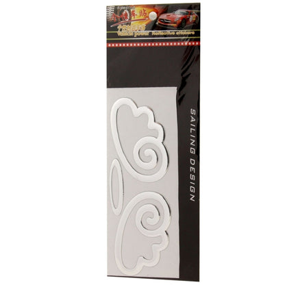 3D Wings Pattern Auto Emblem Logo Decoration Car Sticker, Size: 15.7cm x 5.5cm (approx.)(Silver) - Decorative Sticker by buy2fix | Online Shopping UK | buy2fix