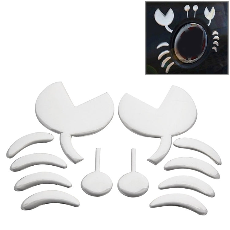 3D Crab Pattern Auto Emblem Logo Decoration Car Sticker, Size: 10cm x 8cm (approx.)(Silver) - Decorative Sticker by buy2fix | Online Shopping UK | buy2fix