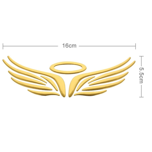 3D Angel Wings Pattern Car Sticker, Size: 16cm x 5.5cm (approx.)(Gold) - Decorative Sticker by buy2fix | Online Shopping UK | buy2fix