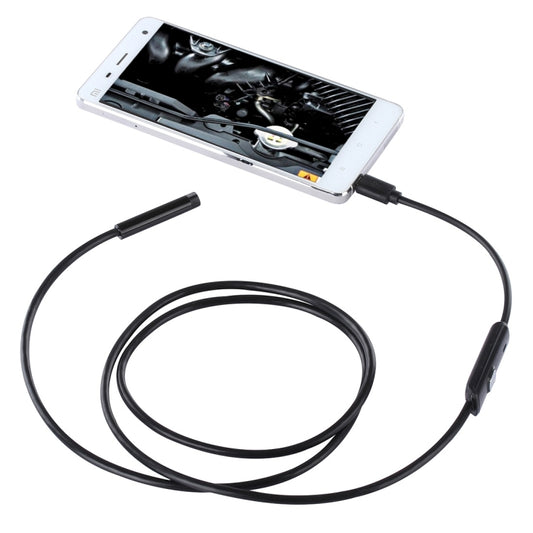 Waterproof Micro USB Endoscope Snake Tube Inspection Camera with 6 LED for OTG Android Phone, Length: 1m, Lens Diameter: 7mm by buy2fix