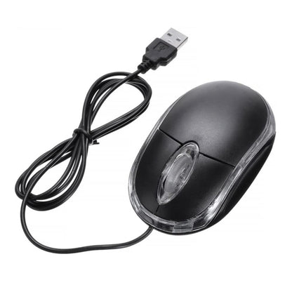 1000dpi Colorful Light USB Scroll Wheel Optical Mouse(Black) by buy2fix