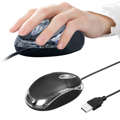 1000dpi Colorful Light USB Scroll Wheel Optical Mouse(Black) by buy2fix