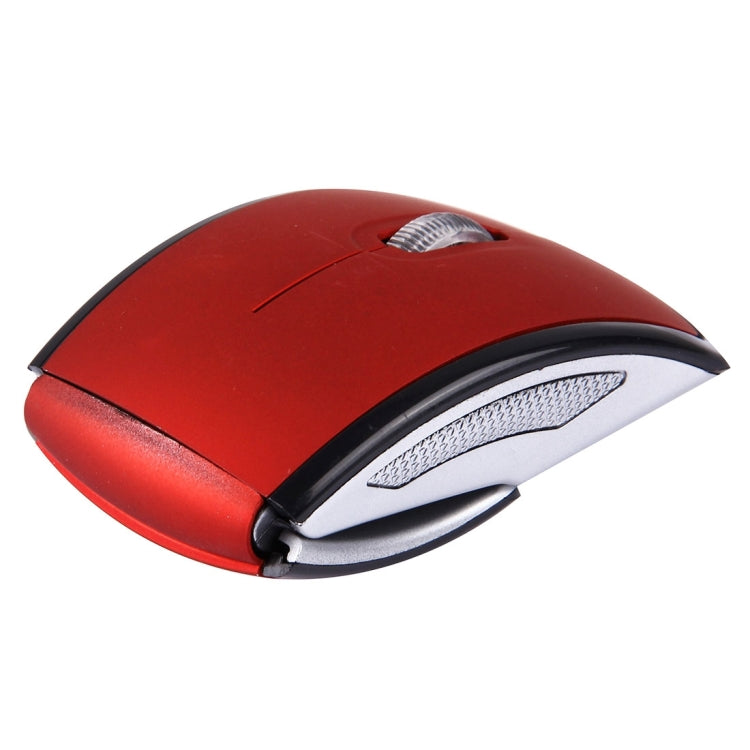 Wireless 2.4GHz 800-1200-1600dpi Snap-in Transceiver Folding Wireless Optical Mouse / Mice(Red) - Wireless Mice by buy2fix | Online Shopping UK | buy2fix