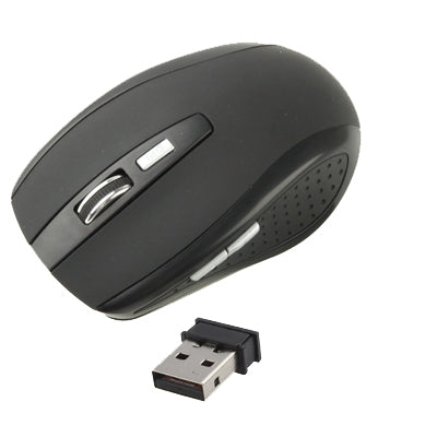 2.4 GHz 800~1600 DPI Wireless 6D Optical Mouse with USB Mini Receiver, Plug and Play, Working Distance up to 10 Meters(Black) by buy2fix