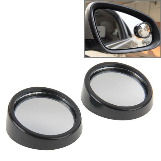 2 PCS SY-022 Miroir de véhicule de voiture Angle mort Vue arrière Petit miroir rond, diamètre: environ 5,6 cm (noir)