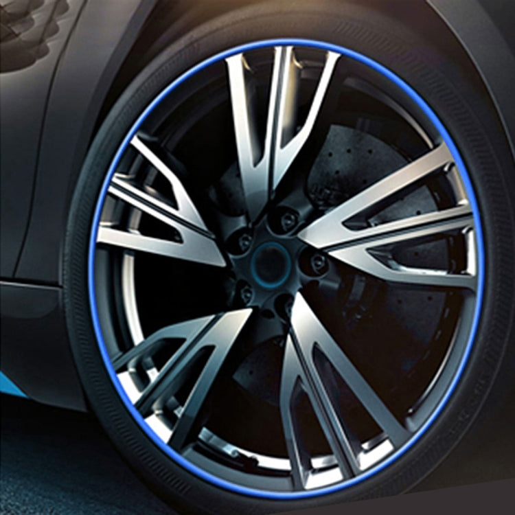 Universal Decorative Scratchproof Stickup 8M Flexible Car Wheel Hub TRIM Mouldings Decoration Strip(Blue) by buy2fix