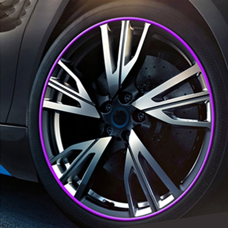 Universal Decorative Scratchproof Stickup 8M Flexible Car Wheel Hub TRIM Mouldings Decoration Strip(Purple) by buy2fix