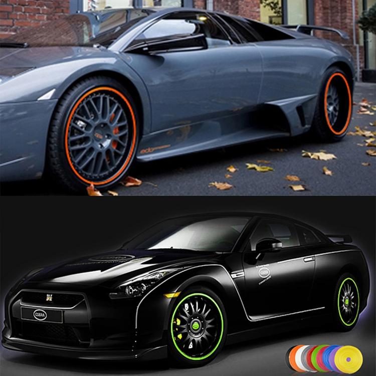 Universal Decorative Scratchproof Stickup 8M Flexible Car Wheel Hub TRIM Mouldings Decoration Strip(Purple) by buy2fix