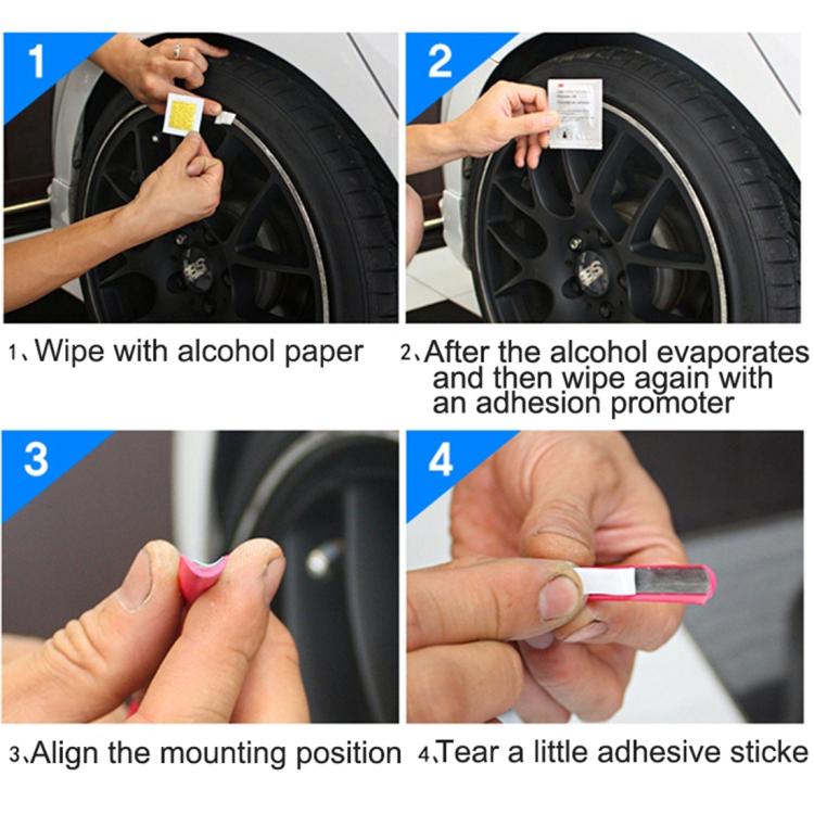Universal Decorative Scratchproof Stickup 8M Flexible Car Wheel Hub TRIM Mouldings Decoration Strip(Purple) by buy2fix