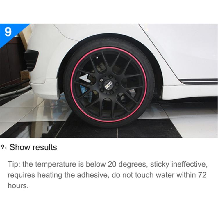 Universal Decorative Scratchproof Stickup 8M Flexible Car Wheel Hub TRIM Mouldings Decoration Strip(Purple) by buy2fix