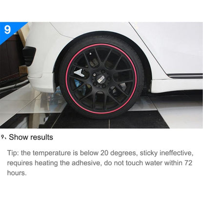 Universal Decorative Scratchproof Stickup 8M Flexible Car Wheel Hub TRIM Mouldings Decoration Strip(Purple) by buy2fix