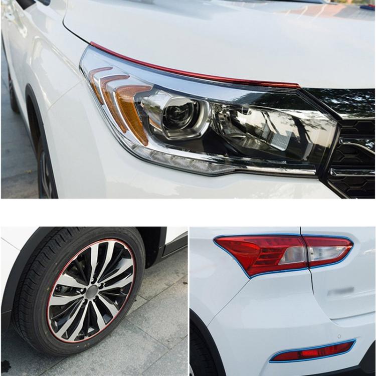 Universal Decorative Scratchproof Stickup 8M Flexible Car Wheel Hub TRIM Mouldings Decoration Strip(Purple) by buy2fix