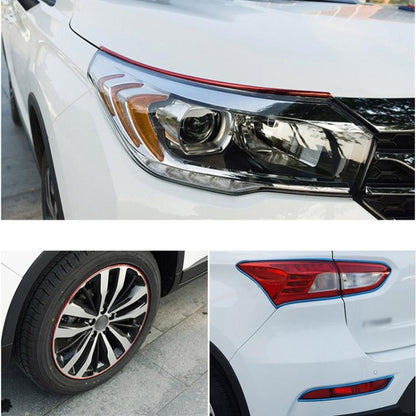 Universal Decorative Scratchproof Stickup 8M Flexible Car Wheel Hub TRIM Mouldings Decoration Strip(Purple) by buy2fix