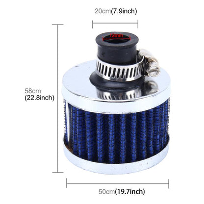 MZ 50mm Universal Mushroom Head Style Air Filter for Car(Blue) by buy2fix
