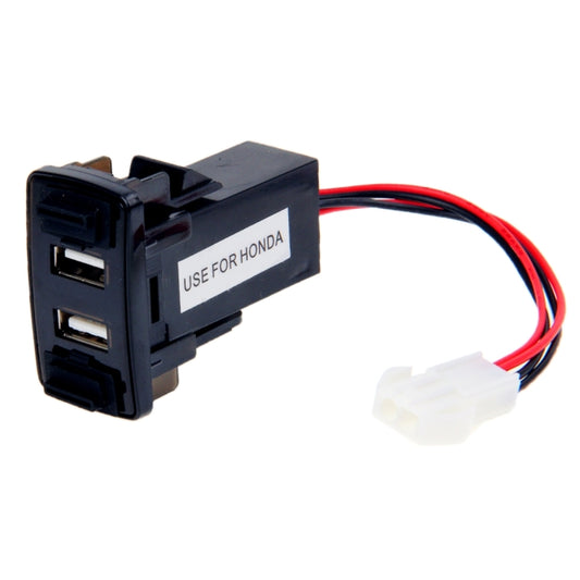 Smart Phone 001 3.3A 2 Ports USB Car Charger Adapter for iPhone 6 / iPad Air, Compatible with HONDA - Terminal connectors by buy2fix | Online Shopping UK | buy2fix