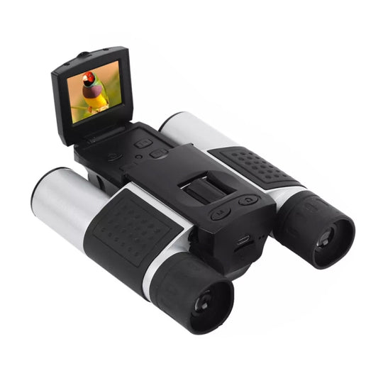 DB618B 10X25 Zoom 10mm Objective Lens HD 1280x960P 1.5 inch LCD Screen Binocular Telescope Digital Camera(Black Silver)