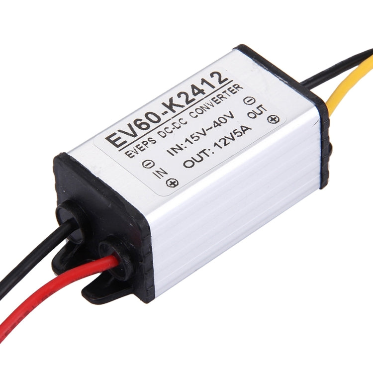 EV60-K2412 15-40V To 12V 5A 60W Car Audio Power Adapter DC-DC Converter Step Down Module - Voltage Stabilizer by buy2fix | Online Shopping UK | buy2fix