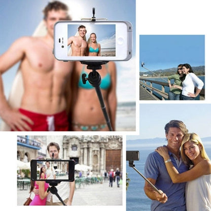 YKD-121 Extendable Handheld Selfie Monopod with Bluetooth Remote Shutter + Clip Holder Set for Mobile Phone - Hand-Sticking Bracket by buy2fix | Online Shopping UK | buy2fix