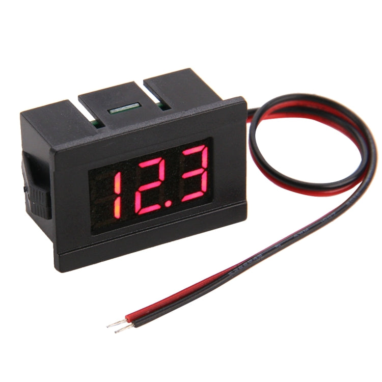 V33D 2 Wires Red Light Display Mini Digital Voltage Meter, Measure Voltage: DC 4.5-120V - Current & Voltage Tester by buy2fix | Online Shopping UK | buy2fix