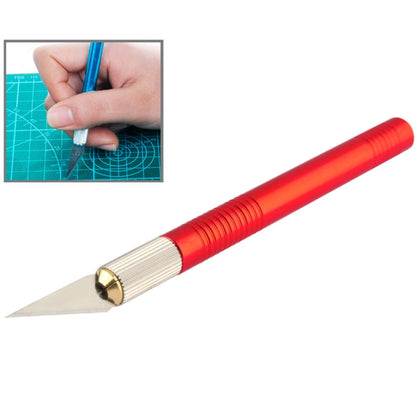 WLXY-9311, WLXY Tool Precision Knife with Replaceable Blade for Mat Cutting / Model Making / Etching / Carving / Scoring / Trimming, OAL: 145mm, Size: 121mm x 10mm Diameter(Red) - Burin &Cutting Knife by WLXY | Online Shopping UK | buy2fix