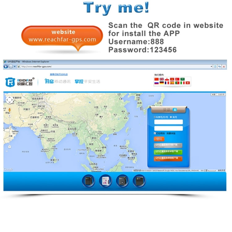 REACHFAR RF-V20 7 in 1 Multifunctional GPS Tracker (Black) - Personal Tracker by REACHFAR | Online Shopping UK | buy2fix