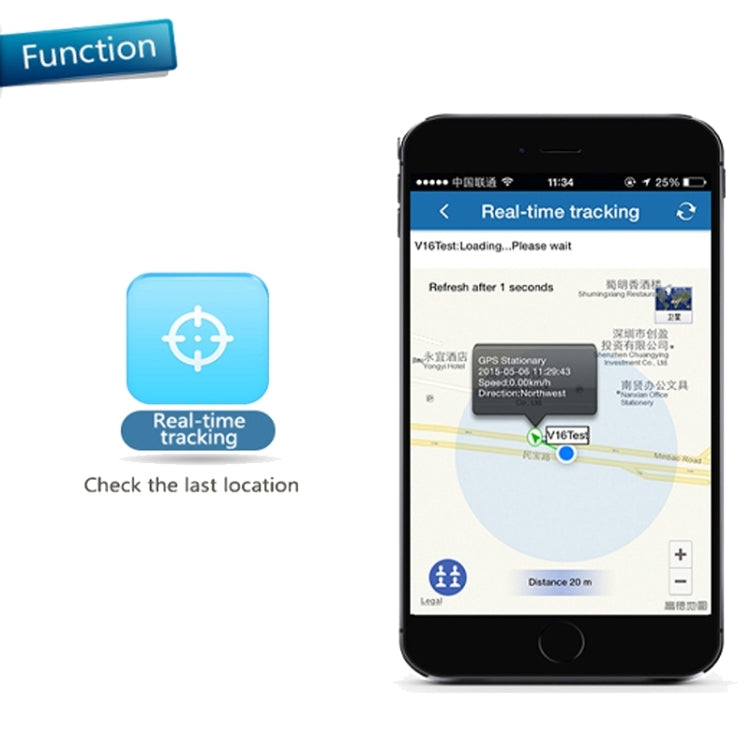 REACHFAR RF-V20 7 in 1 Multifunctional GPS Tracker (Black) - Personal Tracker by REACHFAR | Online Shopping UK | buy2fix
