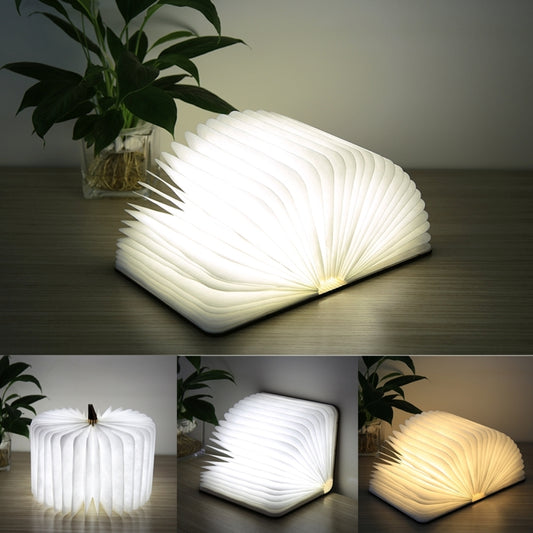 Creative LED Flip Origami Book Lamp Nightlights, Warm White Light + White Light, FS-LED01 500 lumens - Night Lights by buy2fix | Online Shopping UK | buy2fix