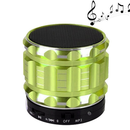 S28 Metal Mobile Bluetooth Stereo Portable Speaker with Hands-free Call Function(Green) - Desktop Speaker by buy2fix | Online Shopping UK | buy2fix