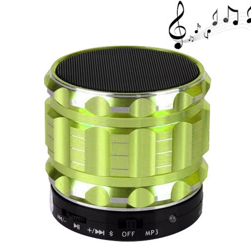 S28 Metal Mobile Bluetooth Stereo Portable Speaker with Hands-free Call Function(Green) - Desktop Speaker by buy2fix | Online Shopping UK | buy2fix