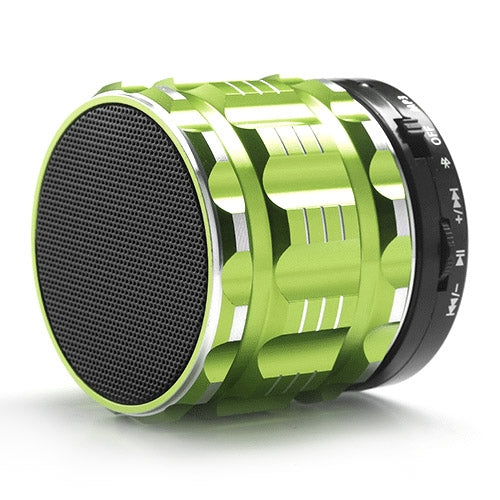 S28 Metal Mobile Bluetooth Stereo Portable Speaker with Hands-free Call Function(Green) - Desktop Speaker by buy2fix | Online Shopping UK | buy2fix