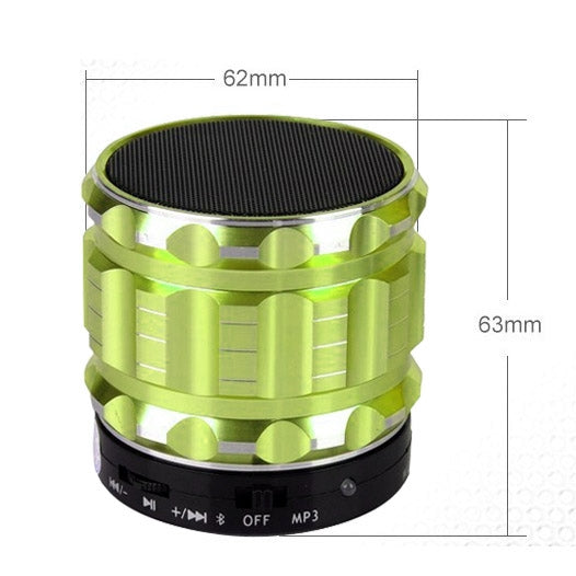 S28 Metal Mobile Bluetooth Stereo Portable Speaker with Hands-free Call Function(Green) - Desktop Speaker by buy2fix | Online Shopping UK | buy2fix